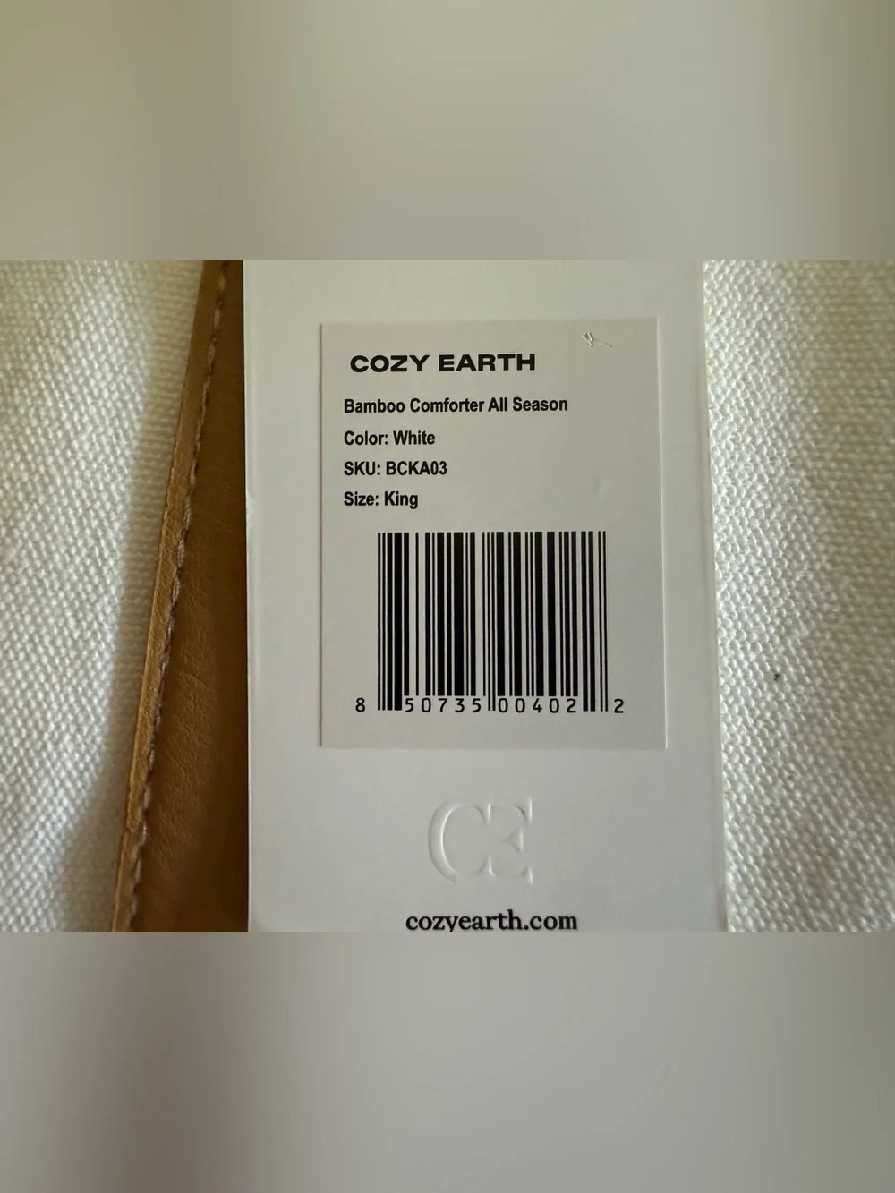 Cozy Earth All Season Bamboo Comforter King/Cali King